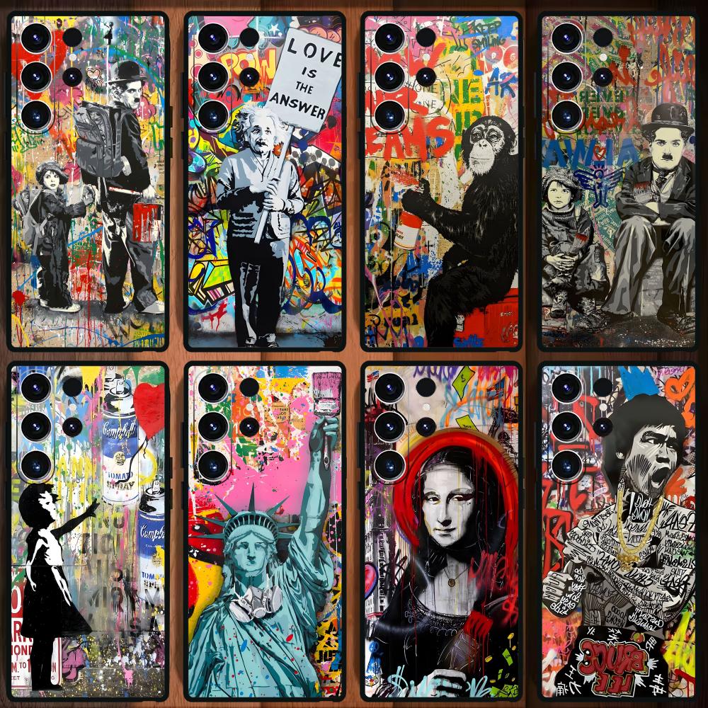 Samsung Galaxy S25 - Custodia per telefono Banksy Graffiti Art